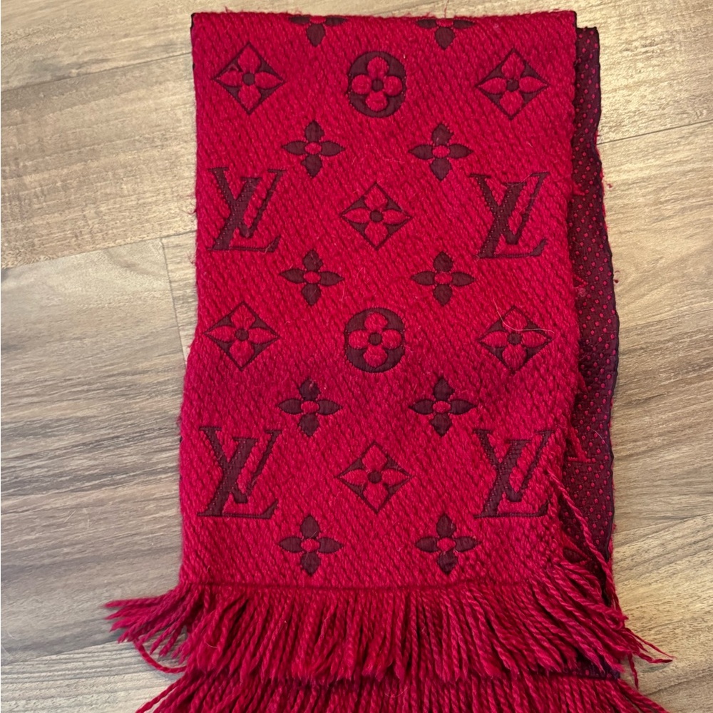 Louis Vuitton Monogram Logomania Wool Scarf